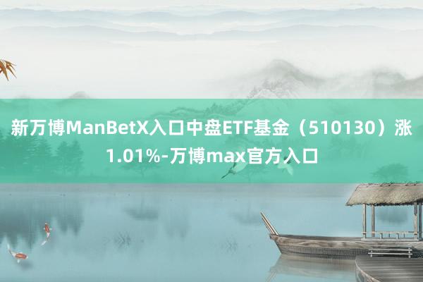 新万博ManBetX入口中盘ETF基金（510130）涨1.01%-万博max官方入口